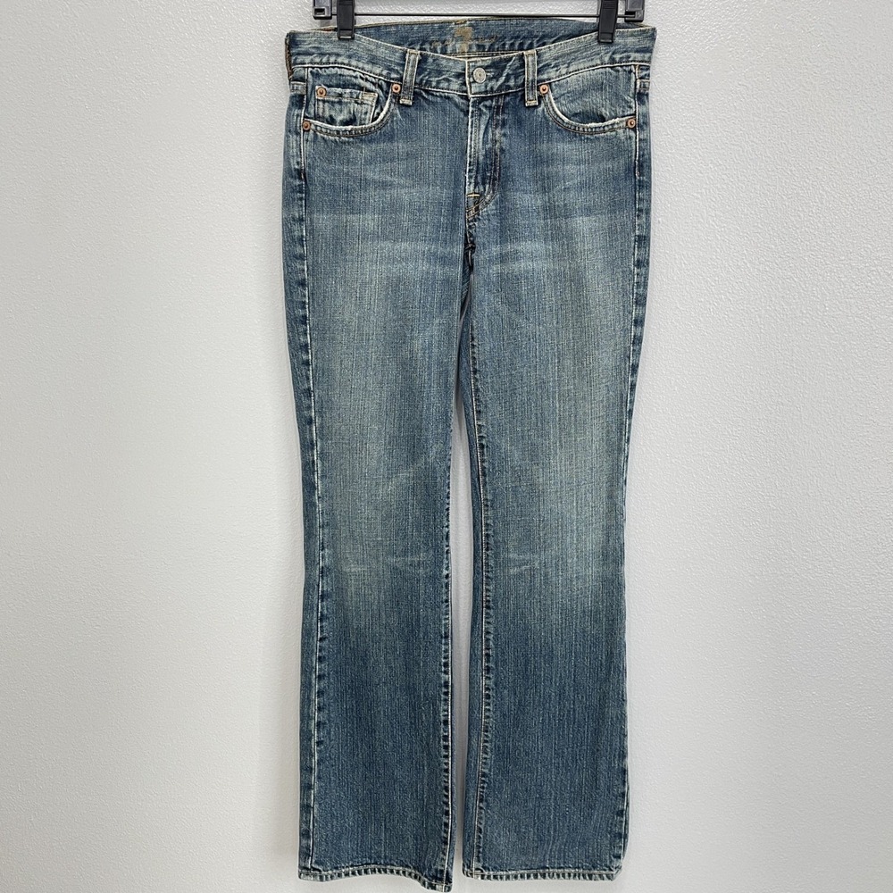 7 For‎ All Mankind Jeans Pants Size 28 Blue Bootcut
